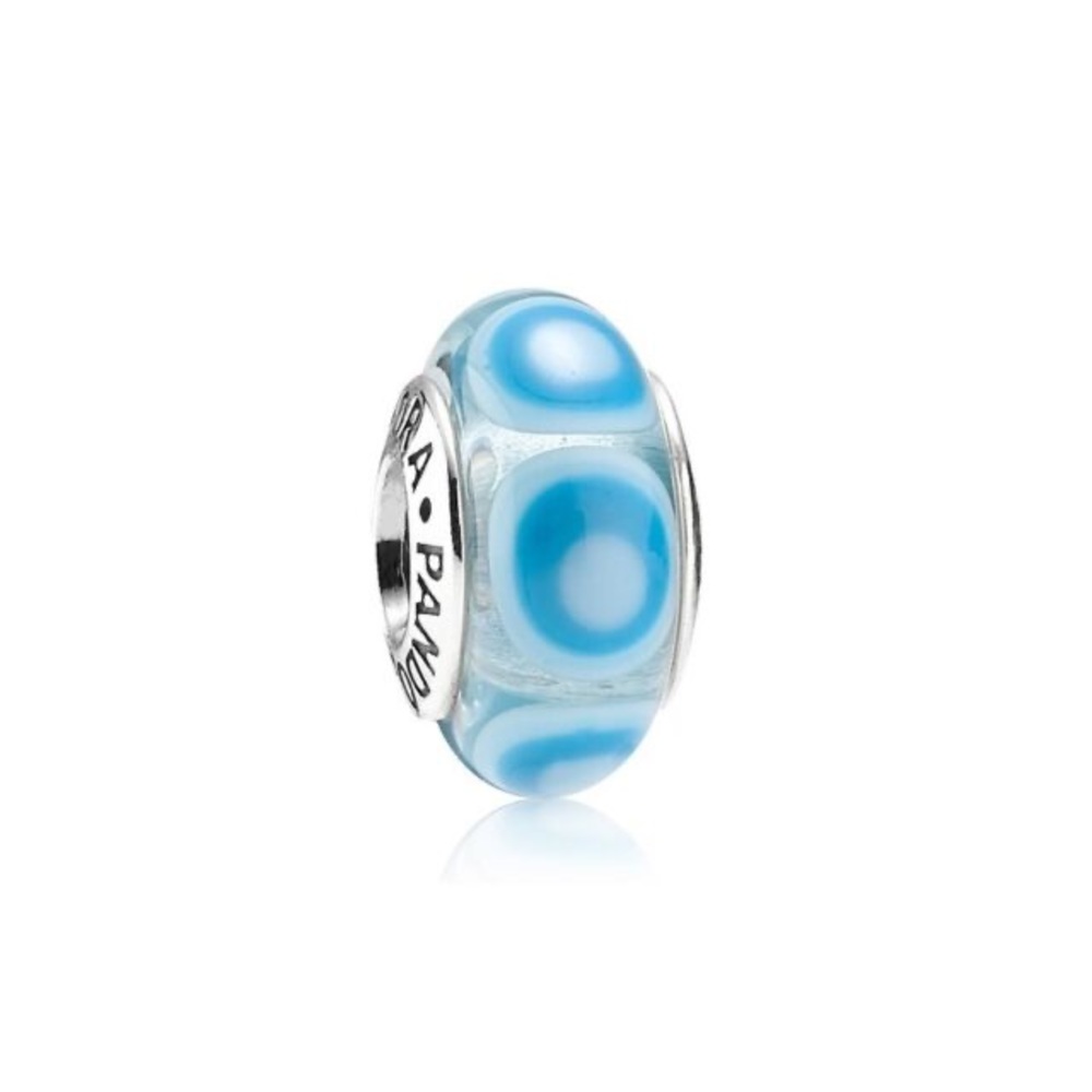 Pandora Murano Blue Ripple Charm